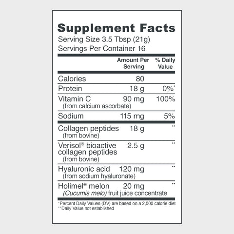 Vital Proteins Collagen Peptides For Women - 20G Hydrolyzed Collagen Vitamin C Hyaluronic Acid Reduce Fine Lines & Wrinkles Verisol & Holimel - Skin Complex Supplement Unflavored 11.9Oz Powder