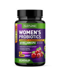 Built Nature Probiotics For Women - 60 Billion Cfus, 16 Strains, With Cranberry, D-Mannose & Prebiotics - Supports Digestive, Immune, & Vaginal Health - Non-Gmo, Dairy & Gluten-Free - 60 Veggie Capsules