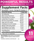Nature'S Nutrition Menopause Supplements for Women - Menopause Relief with Natural Ingredients for Mild Hot Flashes Night Sweats & Natural Balance Support Non-GMO & Gluten Menopause Vitamins - 60 Capsules