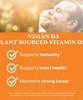 Doctors Best Vegan Vitamin D3 2500 Iu Veg Caps Vegan Vitamin D Supplement For Men and Women Helps Support Calcium Absorption Heart Health and Immune Support 62.5 Mcg Per Serving 60 Veggie Capsules