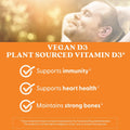 Doctors Best Vegan Vitamin D3 2500 Iu Veg Caps Vegan Vitamin D Supplement For Men and Women Helps Support Calcium Absorption Heart Health and Immune Support 62.5 Mcg Per Serving 60 Veggie Capsules