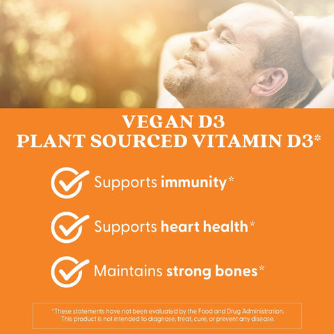 Doctors Best Vegan Vitamin D3 2500 Iu Veg Caps Vegan Vitamin D Supplement For Men and Women Helps Support Calcium Absorption Heart Health and Immune Support 62.5 Mcg Per Serving 60 Veggie Capsules