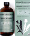 Maine Medicinals Cleanse Fortify Organic Liver Detox and Kidney Cleanse with Adaptogens USDA Certified Organic