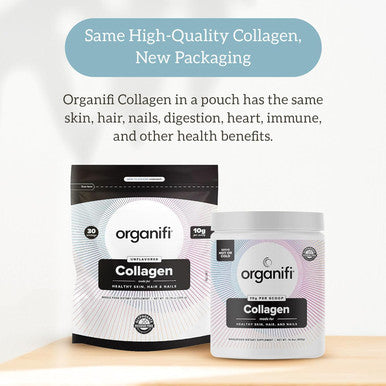 Organifi Collagen Powder - Fuller Hair, Stronger Nails, And Radiant Skin - Replenish And Rebuild Your Body - Gluten-Free, Dairy-Free, And Soy-Hydrolyzed Multi Collagen Peptides, 30 Servings