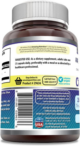 Amazing Nutrition Formulas Citicoline 250 mg | Capsules Supplement | Non-GMO | Gluten | Made in USA (120 Count)