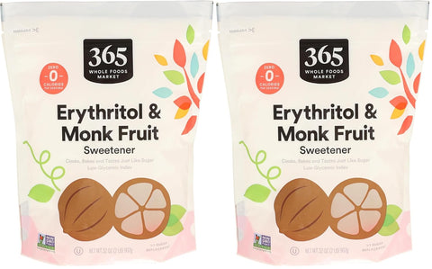 365 by Whole Foods Market, Erythritol & Monky Fruit Sweetener, Sugar Substitute, 32 Ounce