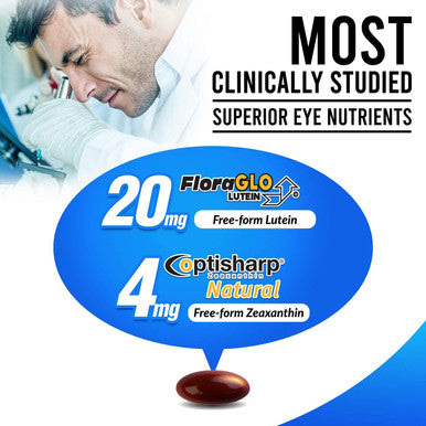 LABO Nutrition VisionREGAIN Smart Liposomal Delivery up to 8X Higher Absorption 20mg FloraGLO Lutein zeaxanthin Superba Krill AstaReal Astaxantin Supports Eye Health for Blue Light Protection