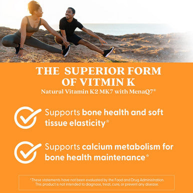 Doctor's Best Natural Vitamin K2 Mk-7 Capsule Supports Bone Health & Soft Tissue Elasticity 180 Ct
