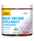 Country Life Maxi-Marine Collagen + Astaxanthin Sea-Based Beauty Tropical Punch Flavor 3.9 Fl Oz Powder Certified Gluten Free