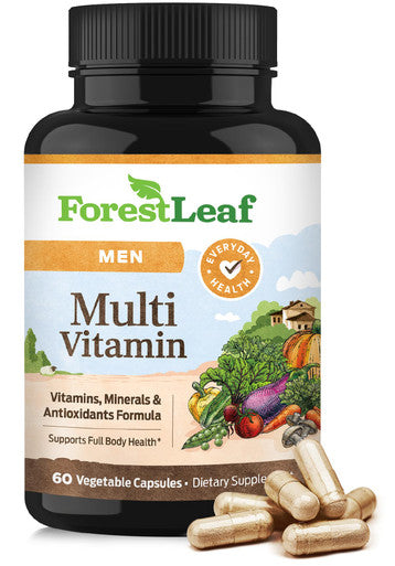 ForestLeaf Daily Vitamin Multivitamin for Men 60 Veg Caps