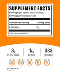 Bulksupplements.Com L-Citrulline Powder - Citrulline Supplement, Citrulline Powder - L-Citrulline 3000Mg, Unflavored & Gluten Free - 3G Per Servings, 1Kg (2.2 Lbs) (Pack Of 1)