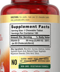 Carlyle Chewable Vitamin D3 2000 Iu (50Mcg) Tablets | 180 Count | Natural Berry Flavor | Vegetarian, Non-Gmo And Gluten Free