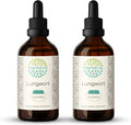 Lungwort A120 (2pcs) Alcohol Herbal Extract Tincture, Concentrated Liquid Drops Natural Lungwort (Pulmonaria officinalis) Dried Leaf (2x4 fl oz)