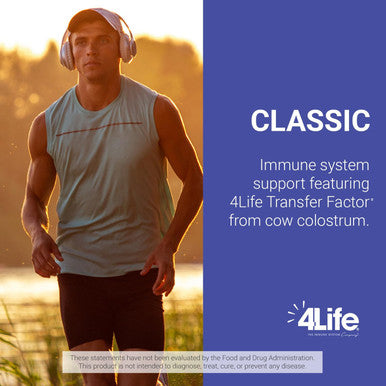 4Life Transfer Factor Classic - Immune Support Supplement with Cow Colostrum for Enhanced Immune System Recognition Response and Memory - for Ages 2 and Up - 90 Veggie Capsules