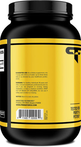 Primaforce L-Leucine Pure Powder 1 KG (2.2lbs) - Non-GMO Gluten 200 Servings
