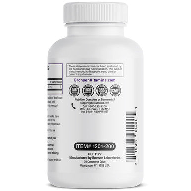 Bronson Apple Cider Vinegar 3000 MG Extra Strength - Non-GMO, 200 Vegetarian Tablets