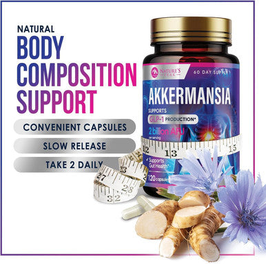 Akkermansia Probiotic With Prebiotic Fiber - Akkermansia Muciniphila Glp-1 Probiotics For Women & Men - Digestive, Gut, Overall Health & Immune Support, Third-Party Tested, Gluten-- 120 Capsules