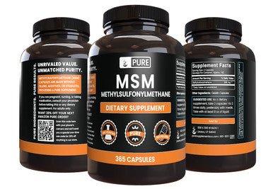 PURE ORIGINAL INGREDIENTS Msm (365 Capsules) No Magnesium Or Rice Fillers, Always Pure, Lab Verified
