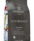 Lifeboost Organic Espresso Beans Whole USDA Organic Low Acid Mold Free Dark Roast Coffee Whole Bean Single Origin High Caffeine Arabica 12 oz Bag
