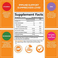 Kids Immune Support Gummies with Vitamin C, Echinacea and Zinc - Children's Immune Support & Vitamin C Gummy, Tasty Natural Fruit Flavor, Vegan, Non-GMO, Nature's Immune Supplement - 120 Gummy Bears