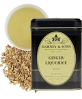 Harney & Sons Herbal Hot Cinnamon Spice Rooibos Tea Tin, 4 oz | Caffeine-free rooibos with cinnamon, orange peel, and cloves. No sugar added.