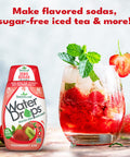 Sweetleaf Water Drops Strawberry Kiwi Sugar- Water Enhancer Drops Stevia & Monk Fruit Sweetener Water Flavoring 1.62 Oz (Pack of 6)