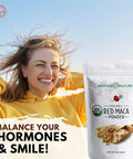 Mother Nature Organics Superfoods for Organic Living Usda Organic Red Maca Root Powder Raw Vegan Hormone Regulation Great Pre Workout Muscle Mass Gain Non Gmo (1Lb)
