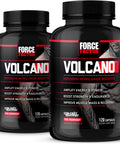Force Factor Volcano, 2-Pack, Pre Workout Nitric Oxide Booster Supplement for Men with Creatine and L-Citrulline to Boost Nitric Oxide and Energy, Build Muscle, Better Pump and Workout,, 240 Capsules