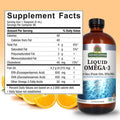 Nature'S Answer Liquid Omega-3 | Deep Sea Fish Oil with EPA/DHA Dietary Supplement | Cardiovascular Support | No Preservatives & Gluten- 16oz (Pack of 1)
