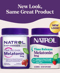 Natrol Time Release Melatonin Gummies Sleep Support For Adults 3 Mg Melatonin Supplements For Sleep Support 45 Strawberry-Flavored Gummies Up To A 45 Day Supply