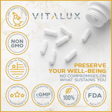 EPN Supplements Vitalux || #1 Rated Premium Energy Burn || Metabolism Support, Boost Energy Levels, Increase Focus | Ultra Dosed Pre Workout W/ 5 Powerful Ingredients | 3Rd Party Tested + Usa Made - 120 Servings
