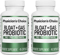 Physician'S Choice Bloat & Gas Probiotic 5-in-1 Proactive Support + Daily Digestion & Gut Health - Herbals Digestive Enzymes Post & Prebiotics - Gas Relief for Adults - Women & Men - 45ct 2-Pack
