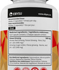 EBYSU Korean Red Ginseng Supplement Used in Herbal Medicine to Support Cognitive Function, Increase Resistance to Stress & Increase Energy 60 Vegetarian Capsules (500 mg)