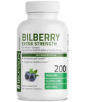Bronson Bilberry Extra Strength Vaccinium Myrtillus, Promotes Eye Health And Supports Healthy Vision - Non Gmo, 200 Vegetarian Capsules