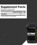 Nutrabio Pure L-Glutamine Powder 100 Servings L-Glutamine Supplement Amino Acid Pure Grade Glutamina Absolutely No Additives Fillers Or Excipients Muscle Recovery Supplement - (500 Grams)
