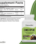 Naturalslim, Constipation Relief, Stool Softeners Constipend, Colon Cleanser For Women & Men With Magnesium Citrate, Aspartate & Olive Extract, 120 Vegetable Capsules