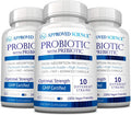 Approved ScienceProbiotics with Prebiotics 10Strand Vegan Probiotic 3 Bottles