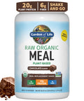 Garden of Life Organic Vegan Vanilla Protein Powder 22G & Digestive Enzymes For Easy Digestion Non-Gmo & Raw Organic Meal Replacement Shakes - Chocolate Plant Based Vegan Protein Powder