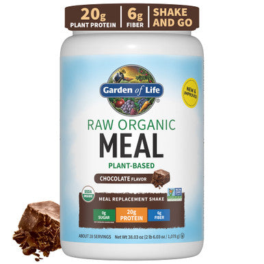 Garden of Life Organic Vegan Vanilla Protein Powder 22G & Digestive Enzymes For Easy Digestion Non-Gmo & Raw Organic Meal Replacement Shakes - Chocolate Plant Based Vegan Protein Powder