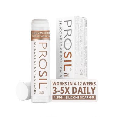 Pro-Sil Spf (Pro-Sil Sport) Patented Silicone Scar Treatment Stick W/Sunscreen (Spf 15) Clinically Proven To Reduce The Appearance Of Old & Scars Easy Glide-On Applicator, 4.25G