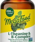 Megafood L-Theanine & Vitamin B Complex - 200 Mg L Theanine Supplement With B Complex Vitamins For Women & Men - Plus Lemon Balm Leaf & Zinc - Vegan, Gluten Free, Non-Gmo - 60 Tablets, 30 Servings