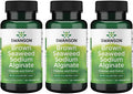 Swanson Premium- Brown Seaweed Sodium Alginate with Cilantro Leaf - 60 Veggie Caps (3 Pack)