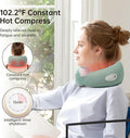 Neck Massager, Rechargeable Shiatsu Neck Shoulder Massager For Neck Arm Muscle Pain Relief, Cervical Massager Pillow For Women