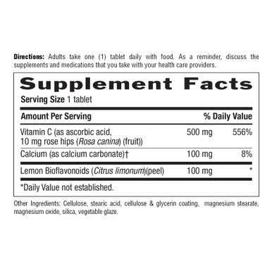 Country Life Vitamin C Buffered With Bioflavonoids 500Mg 100 Tablets Certified Gluten Free Certified Vegan
