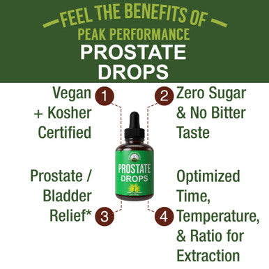 Prostate Support Supplement For Men S Health. Vegan Kosher Prostate Health Liquid Drops With Organic Saw Palmetto, Organic Nettle