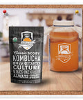 Fermentaholics Kombucha Scoby & Starter Tea | Live Fresh Organic Starter Culture | Diy Kombucha | 12Oz Fresh Starter Tea