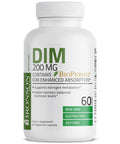 Bronson Dim Supplement 200 Mg Diindolymethane With Bioperine For Enhanced Absorption, Estrogen Metabolism & Maintains Balanced Hormone Levels, 60 Vegetarian Capsules