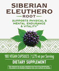 Nature'S Way Premium Herbal Siberian Eleuthero, 1,275 Mg Per Serving, 180 Vcaps