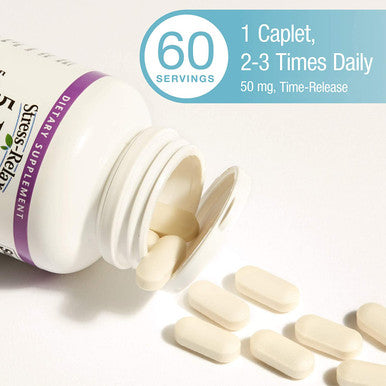 StressRelax by Natural Factors 5HTP 50 mg Support for Emotional Health and Relaxation 60 caplets 60 servings