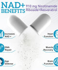 Nad+ Supplement Alternative - Liposomal Nicotinamide Riboside - Resveratrol & Quercetin - High Purity Nad Supplements For Anti-Aging, Focus, Energy 120 Capsules